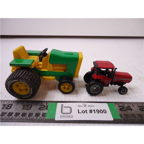 (2) Tractors- (1) Tonka and (1) Case