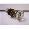 Image 3 : (1) Pair of 12 Point Crystal Doorknob Set