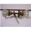 Image 4 : (1) Pair of 12 Point Crystal Doorknob Set