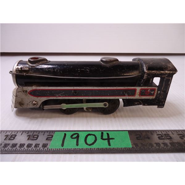 Marx Tin Plate Train Engine-8" long