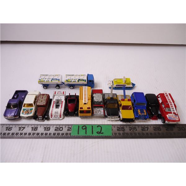 (14) Assorted Matchbox Cars and Trucks