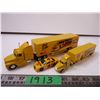 Image 1 : (3) Pieces of Ernie Irvin Toy Semi Trucks and Race Car