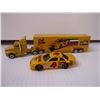 Image 4 : (3) Pieces of Ernie Irvin Toy Semi Trucks and Race Car