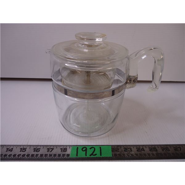 Vintage Pyrex 9 Cup Percolator Coffee/Tea Pot Kettle-Complete