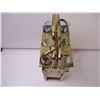 Image 2 : Vintage MCM Barware Scotch/Rye Bottles Brass Decanter Holder-Lockable