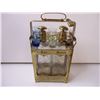 Image 3 : Vintage MCM Barware Scotch/Rye Bottles Brass Decanter Holder-Lockable