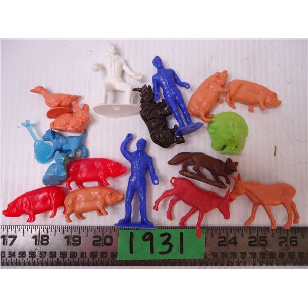 Lot of Assorted Plastic Figures and Animals