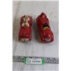 Image 1 : (2) Viceroy Walt Disney Mickey Mouse and Donald Duck Toy Cars - Missing Heads