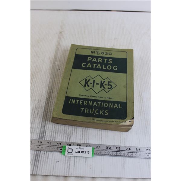MT-52C Parts Catalog K-1 to K-5 International Trucks