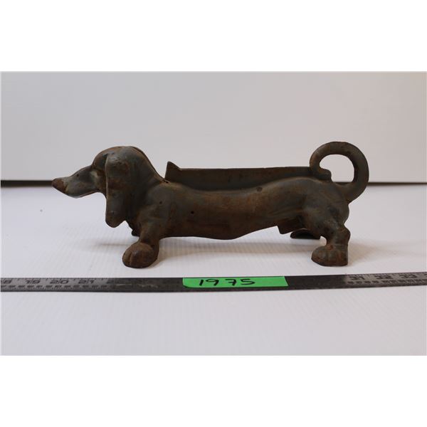 * Cast Iron Dachshund Boot Scraper