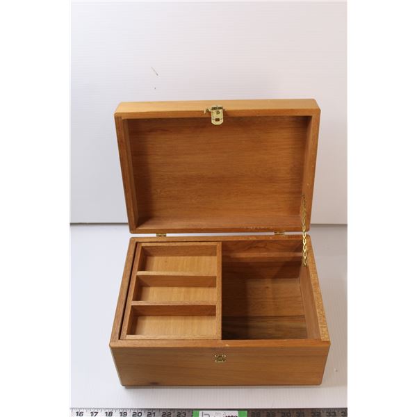 Wood Jewelry Box 7.5 x10 x14 