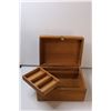 Image 3 : Wood Jewelry Box 7.5"x10"x14"