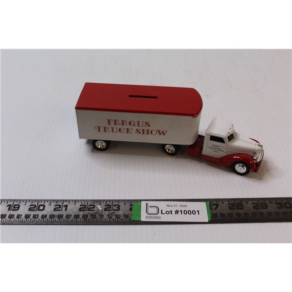 Die Cast  Truck & Trailer Piggy Bank