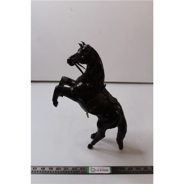 Leather Horse Statue 15x10x4.5 