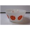 Image 2 : (2) Federal Glass - Daisy Nesting Mixing Bowls - Red and Orange