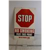 Image 1 : Stop No Smoking Past This Point Sign - 14" x 22"