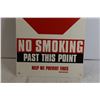 Image 3 : Stop No Smoking Past This Point Sign - 14" x 22"