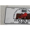 Image 2 : If You Can't Run with the Big Dogs Stay on the Porch Decorative License Plate