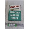 Image 1 : Kiekhaefer Mercury Outboards Sign - 6" x 9 3/4"