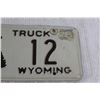 Image 3 : Wyoming Truck License Plate