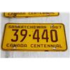 Image 3 : Pair of Saskatchewan 1967 License Plates