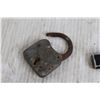 Image 5 : Matchbook, Lock, (2) Lighters, Antique Car Pin