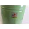 Image 2 : Green Flour Bin - 11 1/2" Diameter, 24" Tall