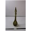Olive Green Vintage Genie Bottle