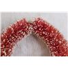 Image 4 : (2) Christmas Vintage Bottle Brush Wreaths - 9" and 10 1/2" Diameters