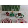 Image 3 : Vintage Handmade Christmas Ornaments - Crochet, Beads, Small Wooden Ornaments