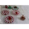 Image 4 : Vintage Handmade Christmas Ornaments - Crochet, Beads, Small Wooden Ornaments