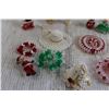 Image 5 : Vintage Handmade Christmas Ornaments - Crochet, Beads, Small Wooden Ornaments