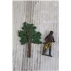 Image 2 : Vintage Lead Indigenous Figures + Lead Tree