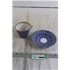 Image 1 : Cobalt Blue & Gold Teacup & Saucer - Made in Russia