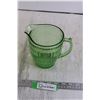 Image 1 : Green Depression Milk Pitcher - 5 1/2" Tall - Does not Glow