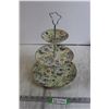Image 1 : Vintage 3-Tiered Cake & Dainty Stand - English Made, Royal Falcon Ware