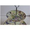 Image 2 : Vintage 3-Tiered Cake & Dainty Stand - English Made, Royal Falcon Ware