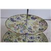 Image 3 : Vintage 3-Tiered Cake & Dainty Stand - English Made, Royal Falcon Ware