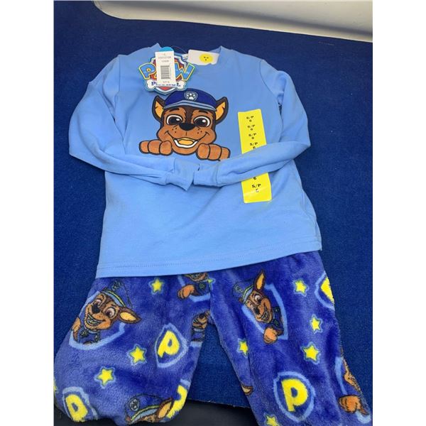 Kids Paw Patrol 2pc Pajama Set (Small, size 6)