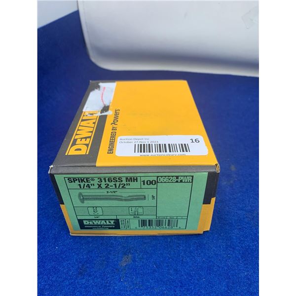 DeWalt Spike 316SS MH (1.4in x 2.5in) 100 ct