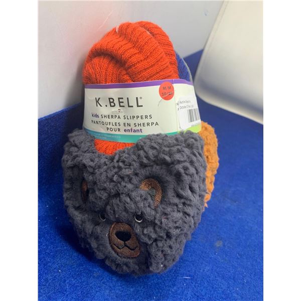 K. Bell Kids Sherpa Slippers (M 10/13)