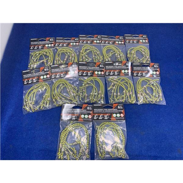 Keeper Mini Bungee Cord Assortment (12 x 6)