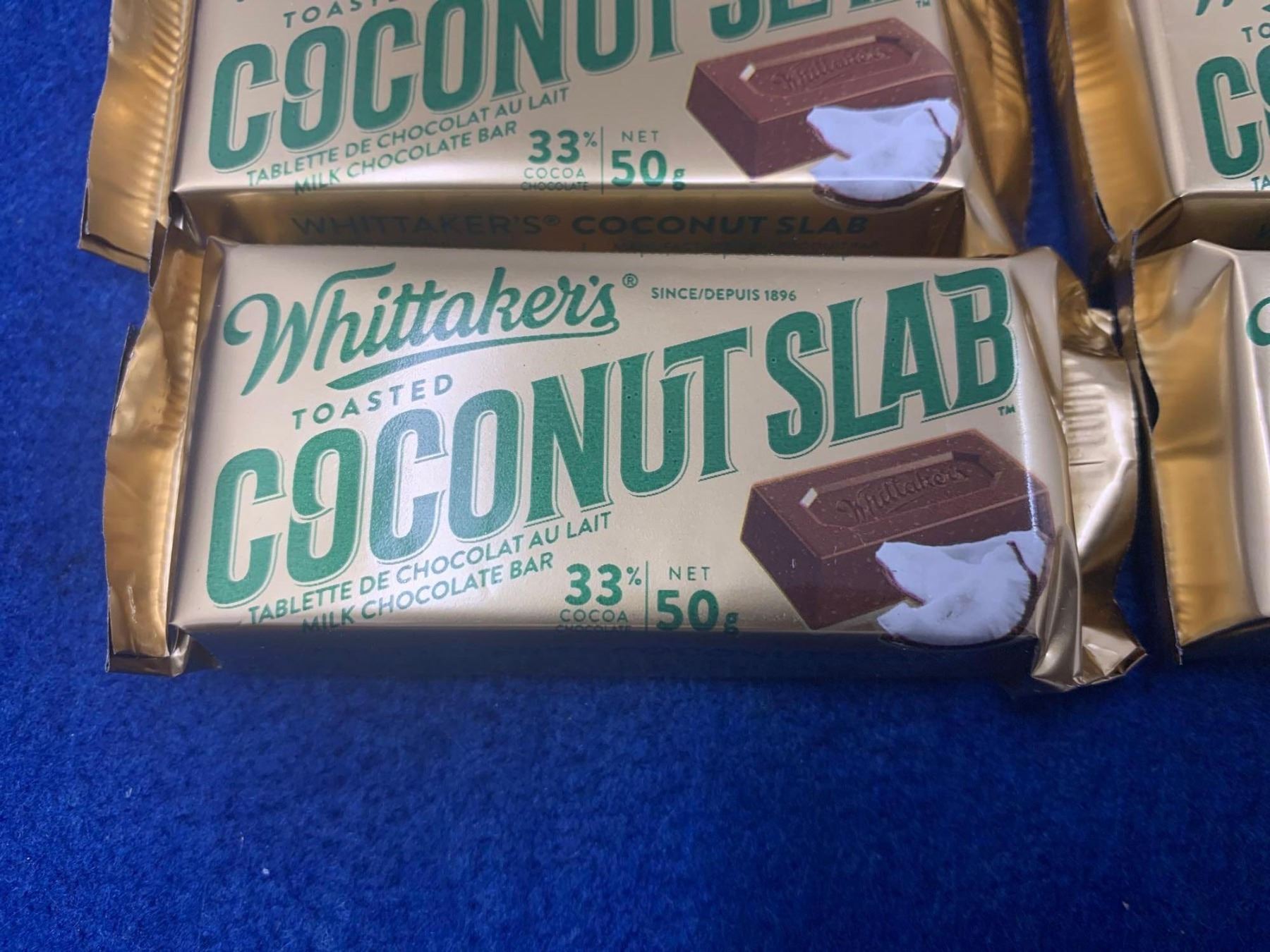 Whittakers Toasted Coconut Slab (12 x 50g)