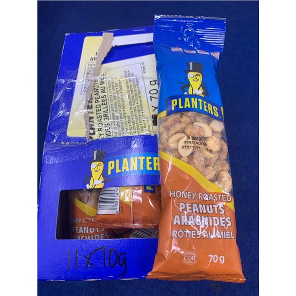 Planters Honey Roasted Peanuts (11 x 70g)