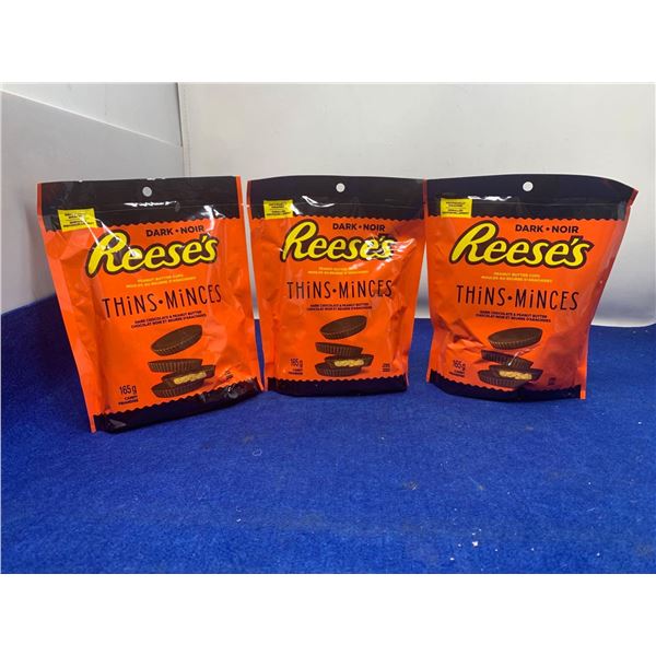 Dark Reese's Thins Peanut Butter Cups (3 x 165g)