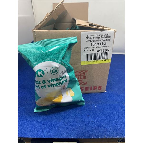 Circle K Salt & Vinegar Potato Chips (11 x 65g)