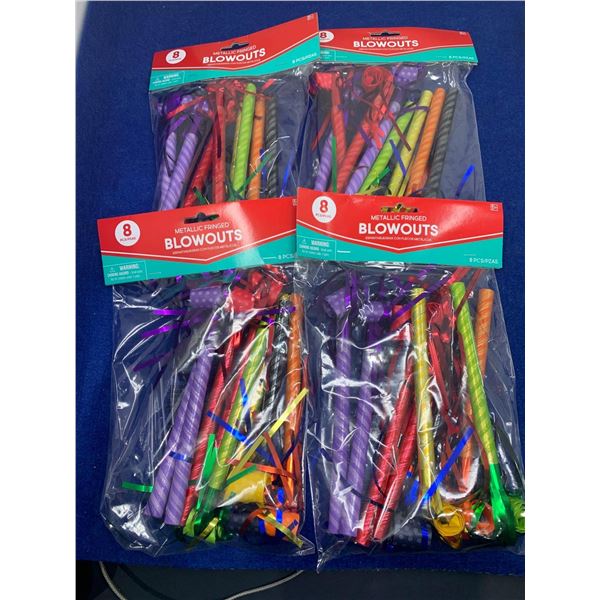 Metallic Party Blowers (4 x 8)