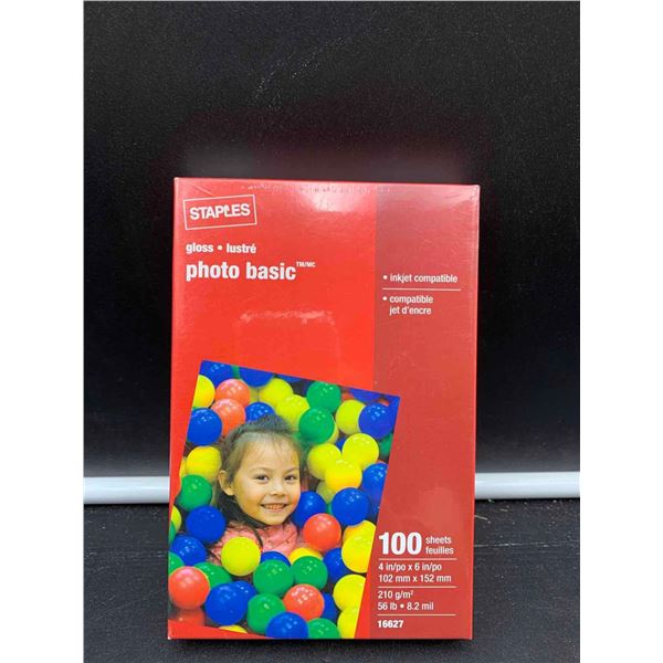 Staples Gloss Photo Basic Sheets (100ct)