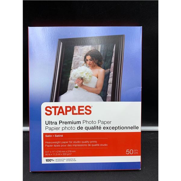 Staples Ultra Premium Photo Paper-Satin (50ct)