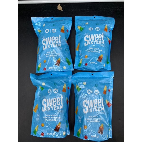 Sweet Sixteen Mini Cola and Belly Buttons Candy (4 x 600g)